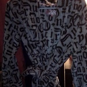 juicy couture hooded bathrobe